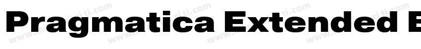 Pragmatica Extended Black字体转换